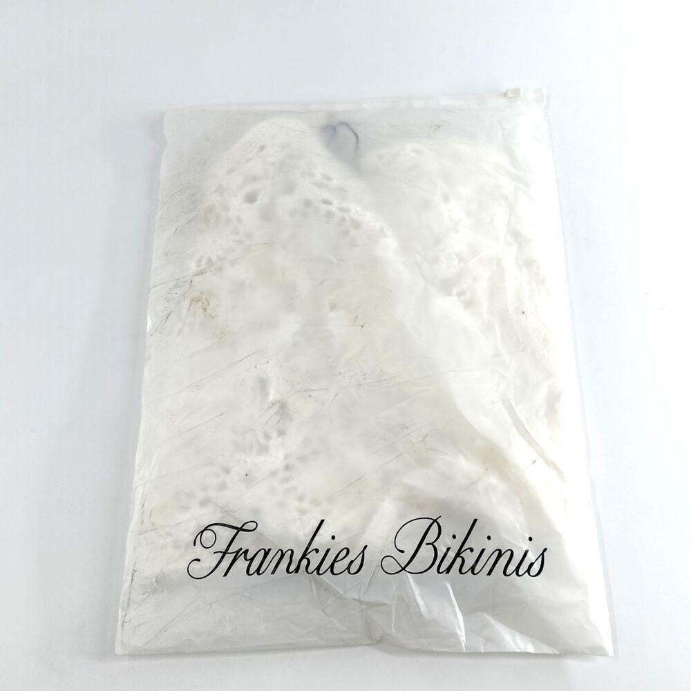 Frankies Bikinis White Seaside Crochet Tank Top Size M - Picture 5 of 11